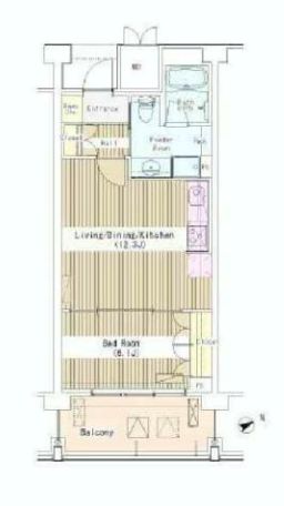 マチュリティ小石川 5階 1LDKの間取り