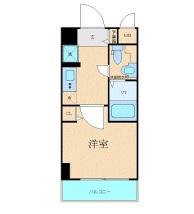 シャイン小石川　 2階 1Kの間取り