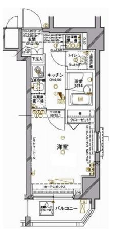 セジョリ御茶ノ水 3階 1Kの間取り