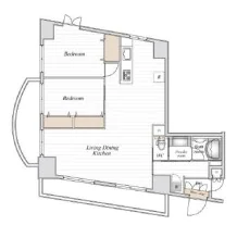 コロネード春日 10階 3LDKの間取り