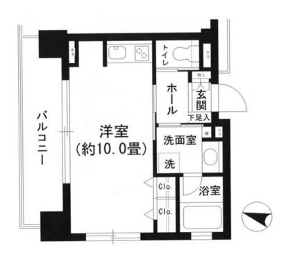 クリオ文京小石川　 6階 1Kの間取り