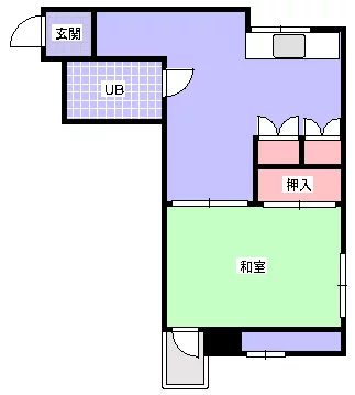 すい~とぴあ本郷 5階 1DKの間取り