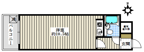本郷ハイツ（本郷5丁目） 1階 1Rの間取り