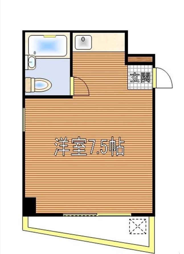 駒込Ｋ＆Ｍ 3階 1Rの間取り