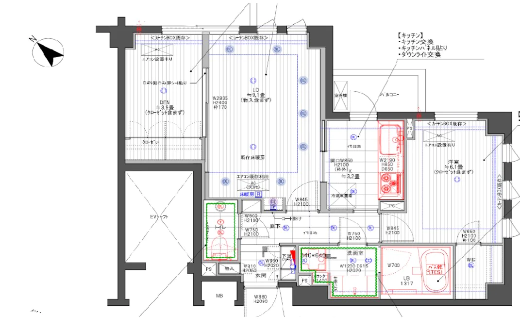 ドゥーエ千石 2階 1SLDKの間取り