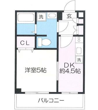 セントパレス西片 3階 1Rの間取り