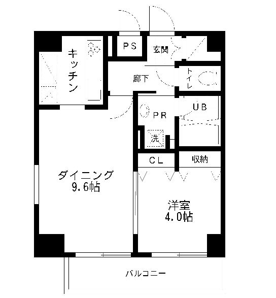 レジディア文京本郷Ⅱ 11階 1DKの間取り
