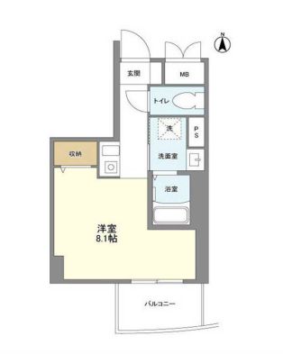 アルモニー御茶ノ水 10階 1Rの間取り