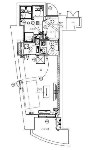 ミリアレジデンス御茶ノ水(旧アルモニー御茶ノ水) 3階 1Rの間取り