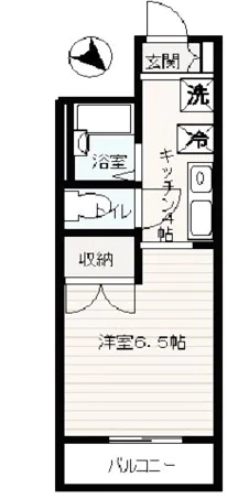 ベルトゥリーハイツ 1階 1Kの間取り