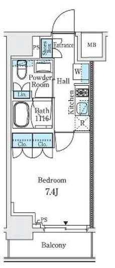 【築浅】プライマル御茶ノ水（旧：リビオメゾン御茶ノ水） 6階 1Kの間取り