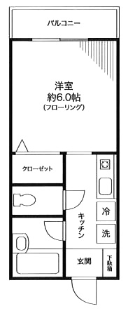 モン・セドー 1階 1Kの間取り