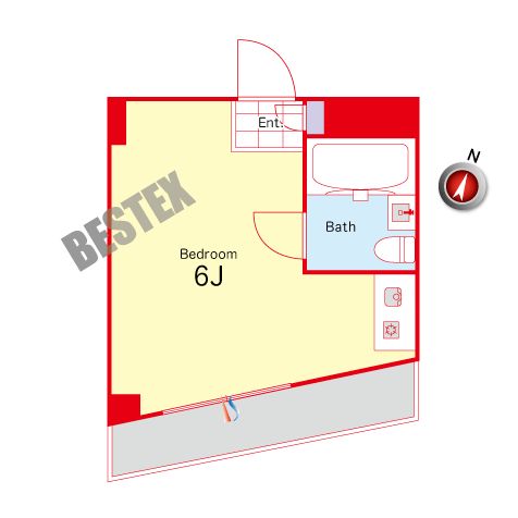 エトワール目白台 3階 1Rの間取り