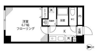 パティオ・デ本郷 1階 1Kの間取り
