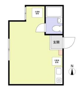 ヴィラ大塚 1階 1Rの間取り