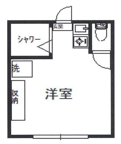 レジェンドハウス目白台 2階 1Rの間取り