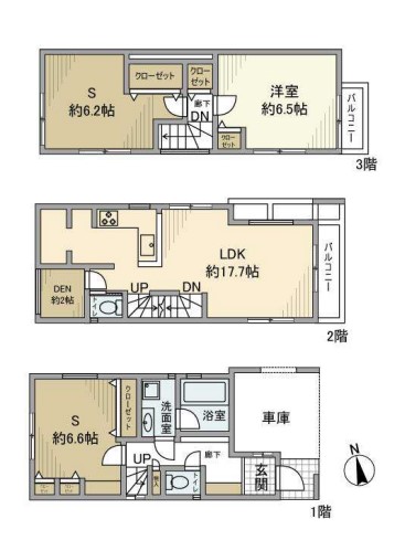 本駒込一丁目戸建 1階 1SLDKの間取り